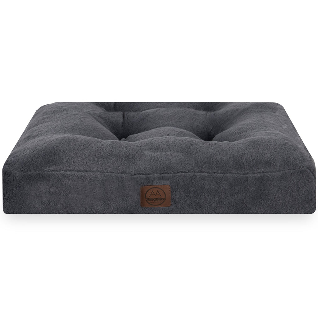 Max, Ultra Yumuşak, Kaydırmaz Tabanlı, Konforlu Kedi ve Köpek Minderi (Antrasit) - Jungolica Pet Products